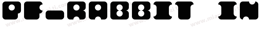 pf_rabbit in a box字体转换